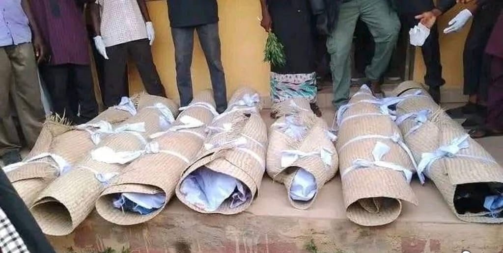 BREAKING: Adamawa Women Killed By Nigerian Soldiers Laid To Rest In Mass Burial, Identities Made Public